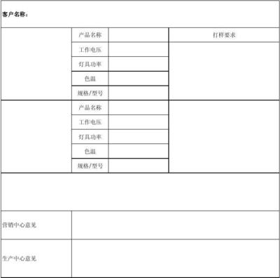 包裝設(shè)計申請單