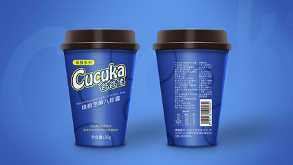 藍色包裝奶茶