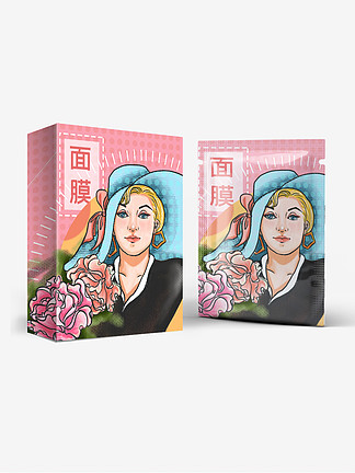 歐美面膜包裝設計
